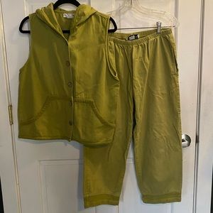 Green 100% Cotton Lounge Set